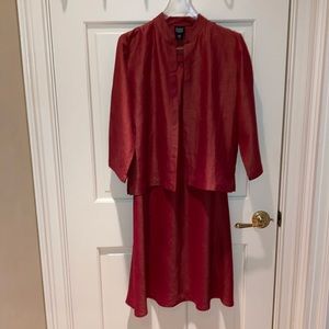 Petite skirt and top/jacket. Eileen Fisher.